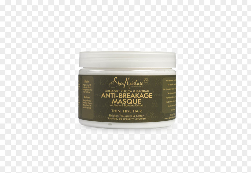 Yucca SheaMoisture & Baobab Anti-Breakage Masque Vitellaria Facial Mask PNG