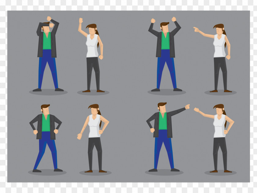 Body Language Cartoon PNG