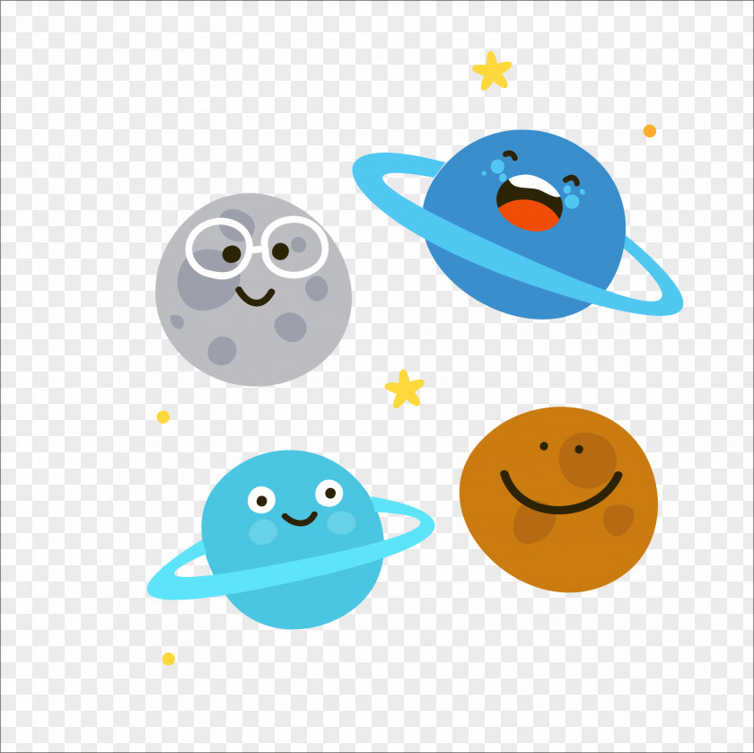 Flat Earth Icon Solar System Planet Cartoon Illustration PNG