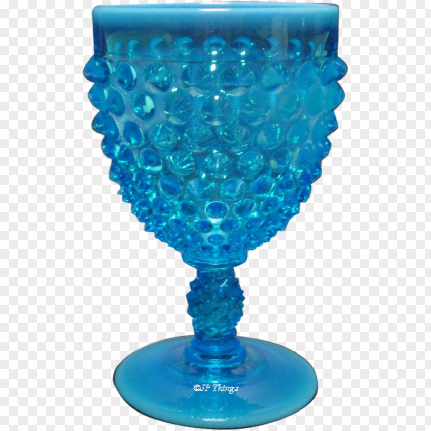 Glass Wine Champagne Bowl Cobalt Blue PNG