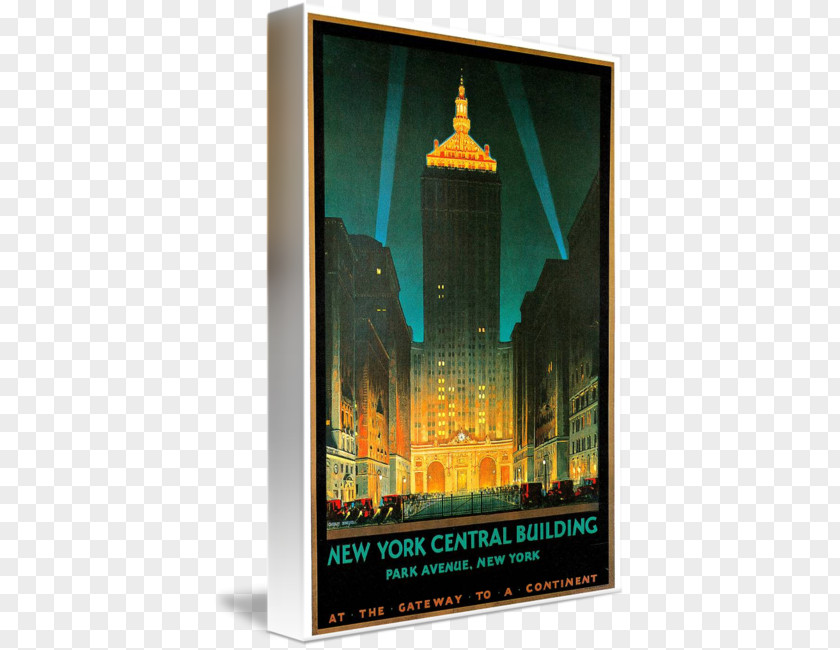 NEW YORK BUILDINGS Helmsley Building Poster Park Avenue Art Deco PNG