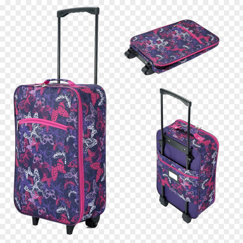 Suitcase Hand Luggage Baggage Trolley Travel PNG