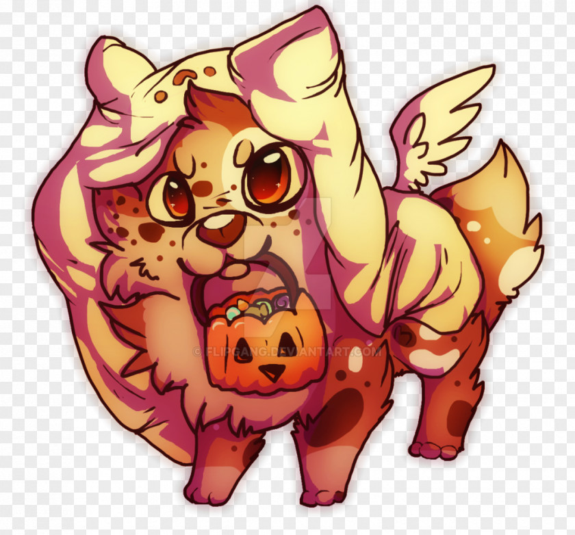 Trick Or Treath Cat Lion Dog Horse PNG