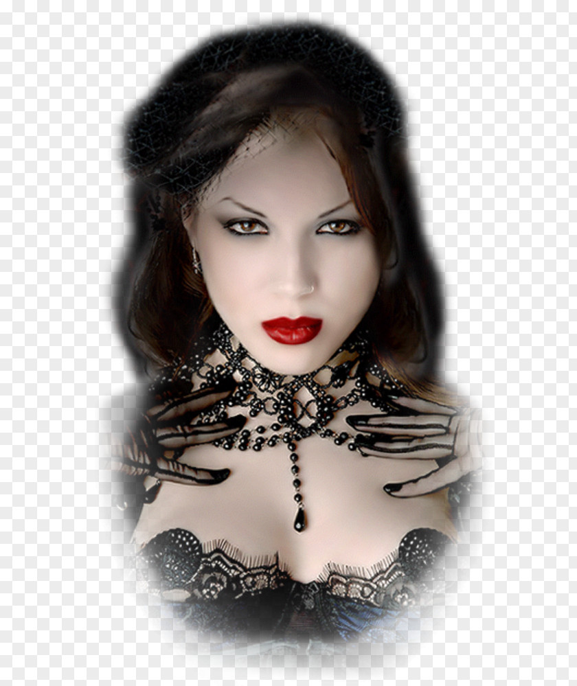 Woman Gothic Fashion Goth Subculture Art Beauty PNG