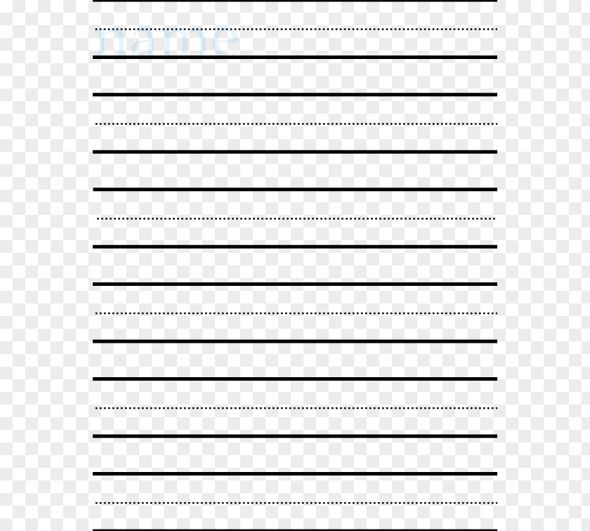 Writing Line Cliparts Printing And Paper Ruled Template PNG