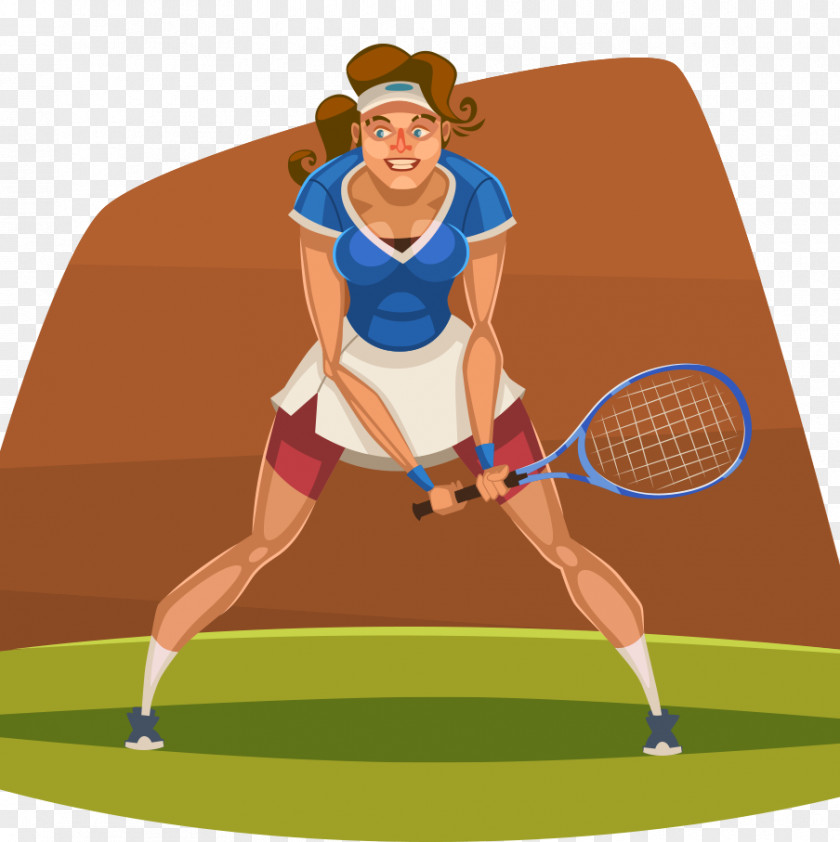 Cartoon Tennis Player Clip Art PNG