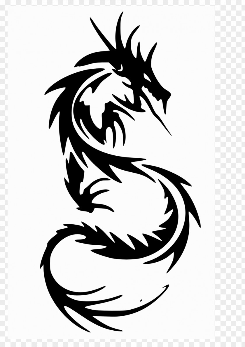 Dragon Chinese Tattoo Clip Art PNG