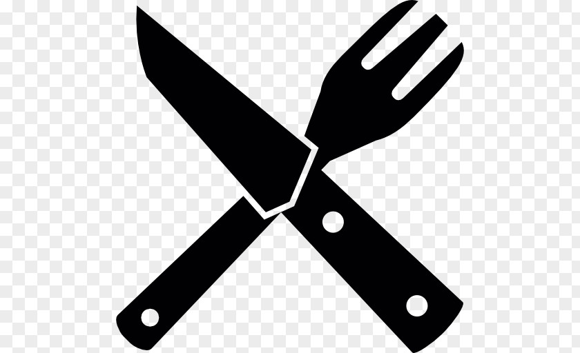 Flat Couple Knife Fork Kitchen Utensil Clip Art PNG