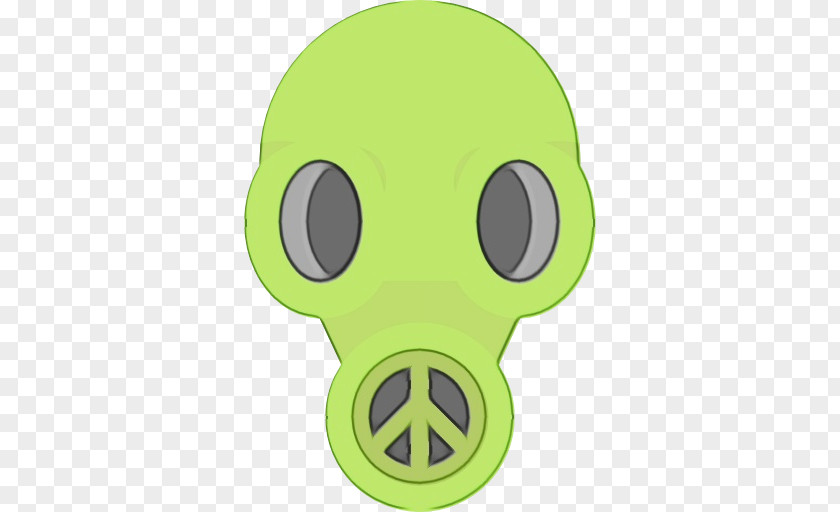 Green Personal Protective Equipment Mask Yellow Headgear PNG