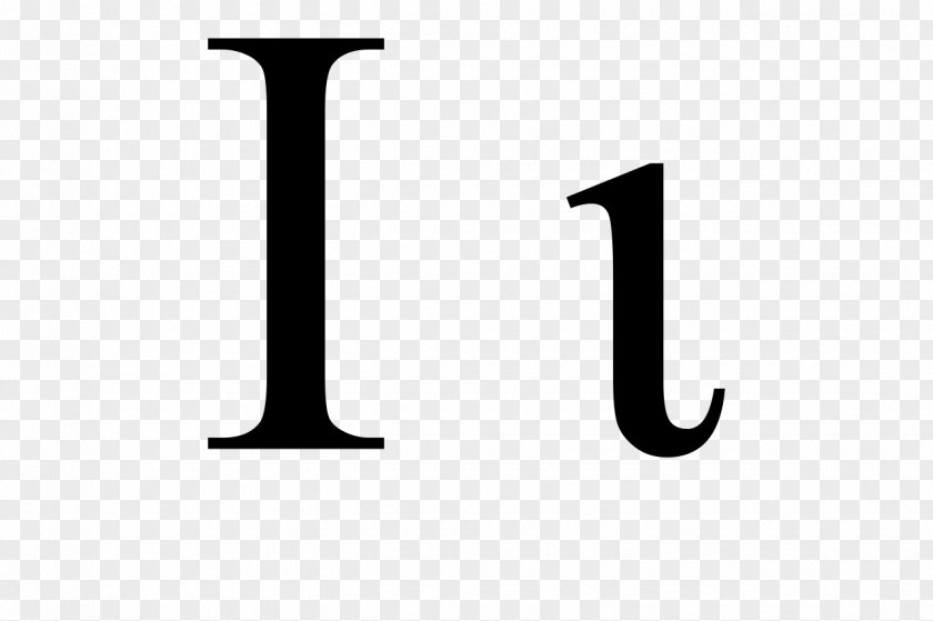 R Letter IOTA Greek Alphabet PNG