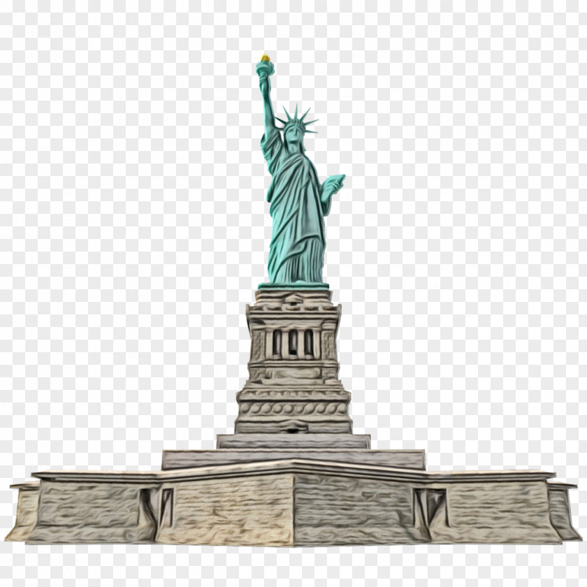 Classical Sculpture Metal Statue Of Liberty PNG