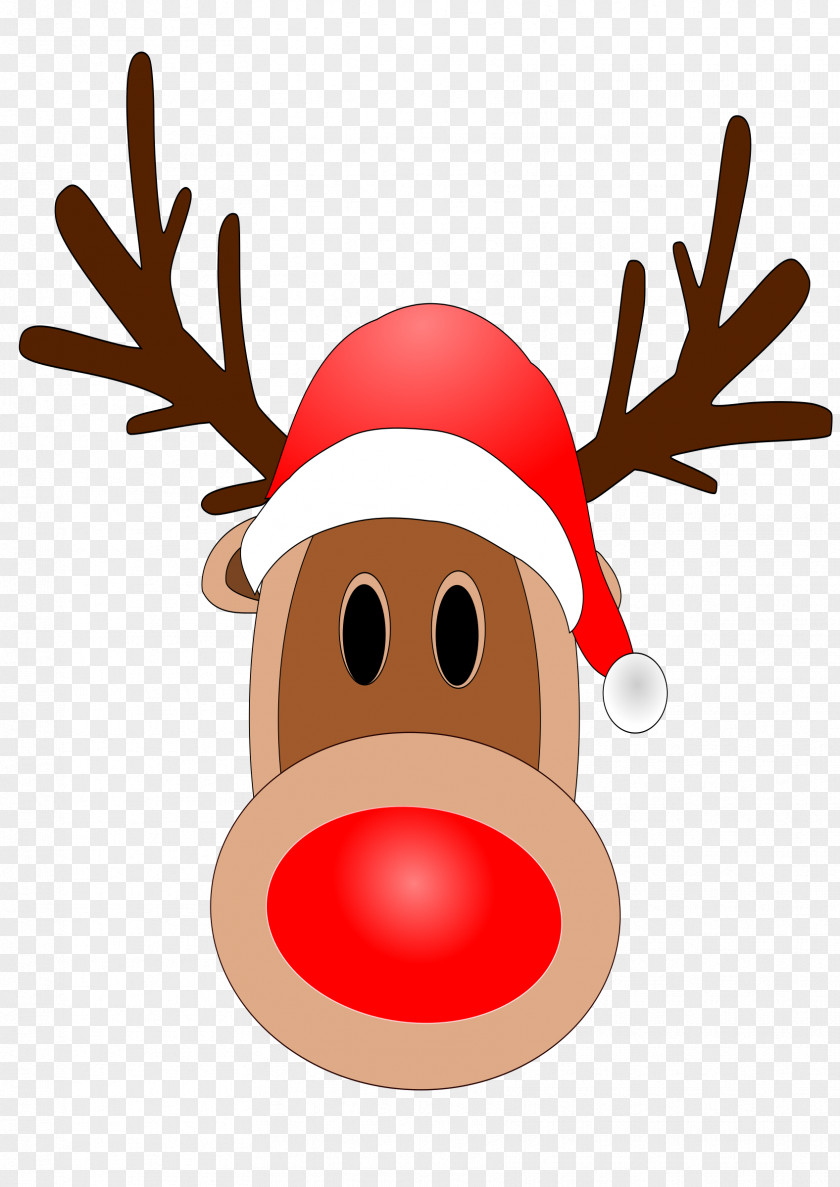 Reindeer Noses Cliparts Rudolph Santa Claus Clip Art PNG