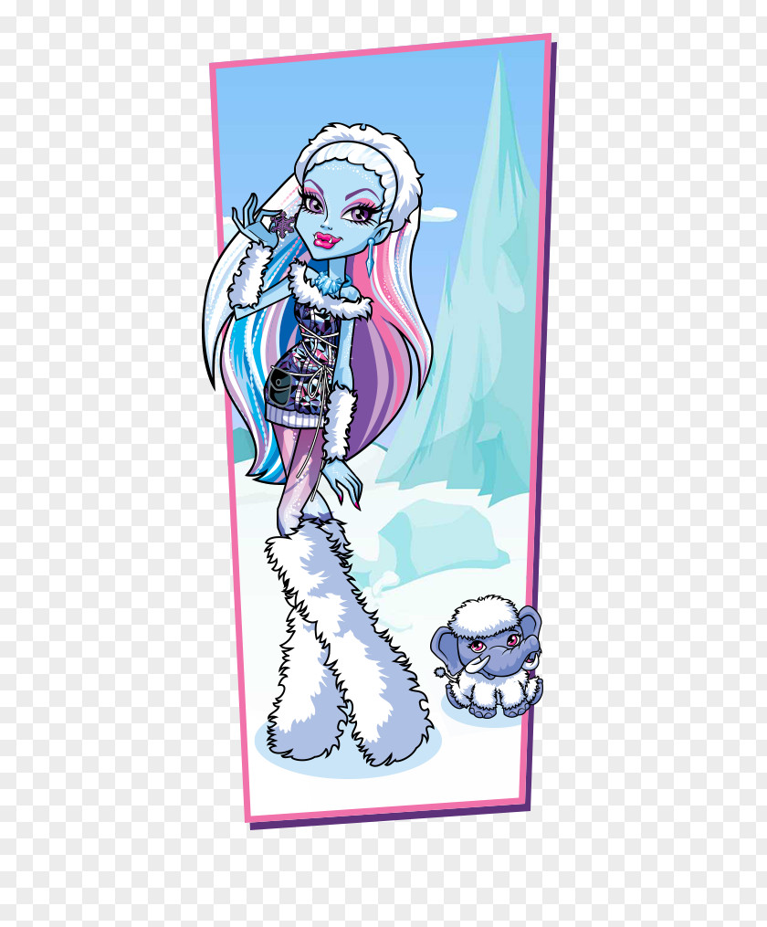 Abbey Bominable Monster High Doll Yeti PNG