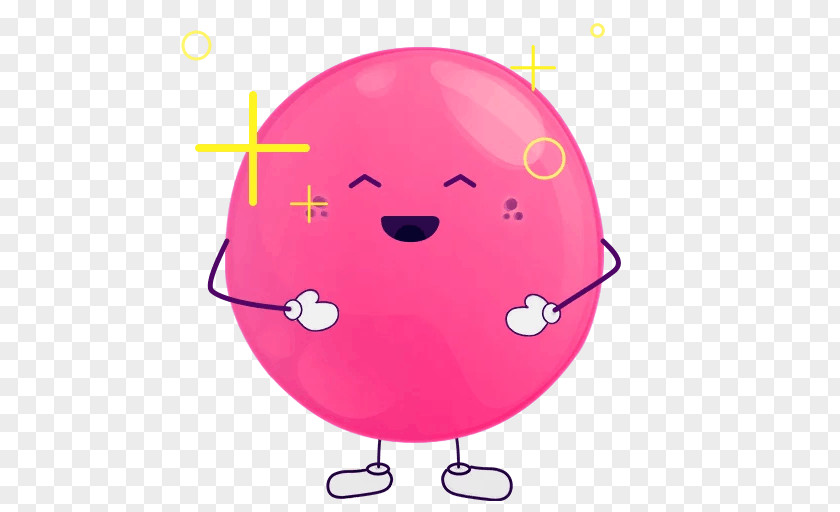 Balloon Pink M Circle Cartoon Font PNG