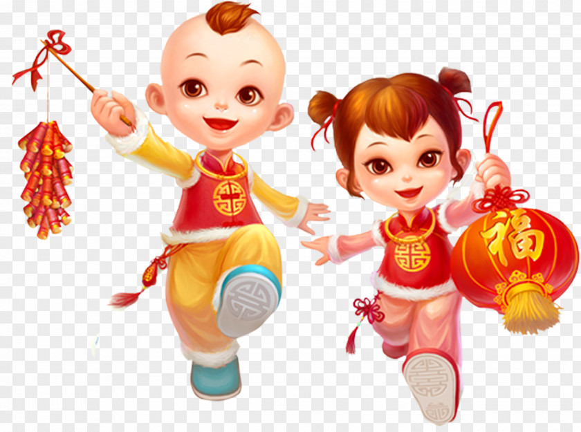China Doll Year Chinese New Traditional Holidays Lantern Festival PNG