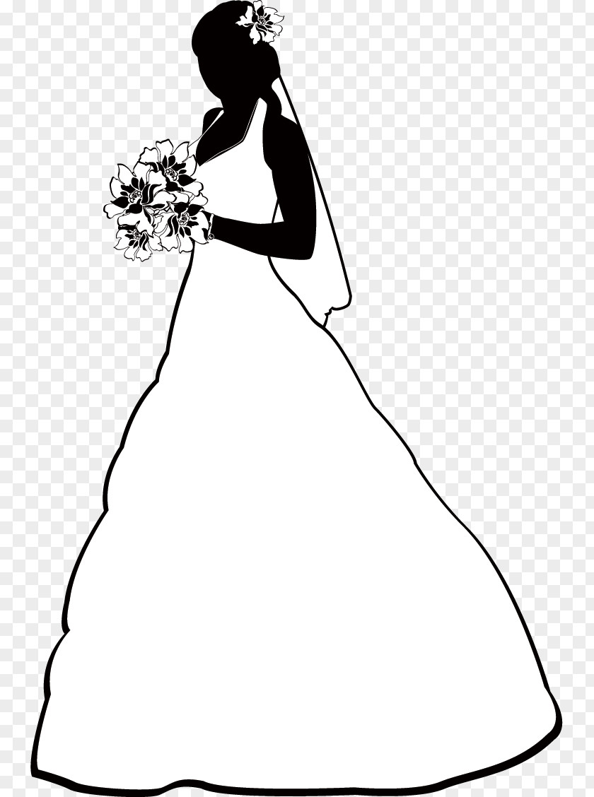 Continental Silhouette Bride Royalty-free Clip Art PNG