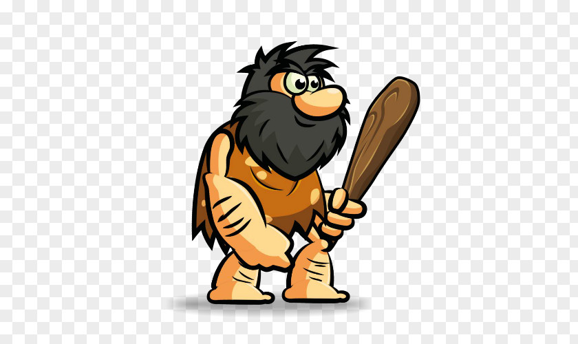 Hungry Caveman Neolithic Hunter Clip Art PNG