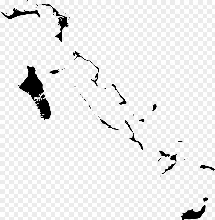 Map Geography Of The Bahamas Vector Graphics Outline PNG
