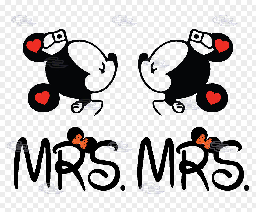 Minnie Mouse Mickey T-shirt Mrs. Mr. PNG