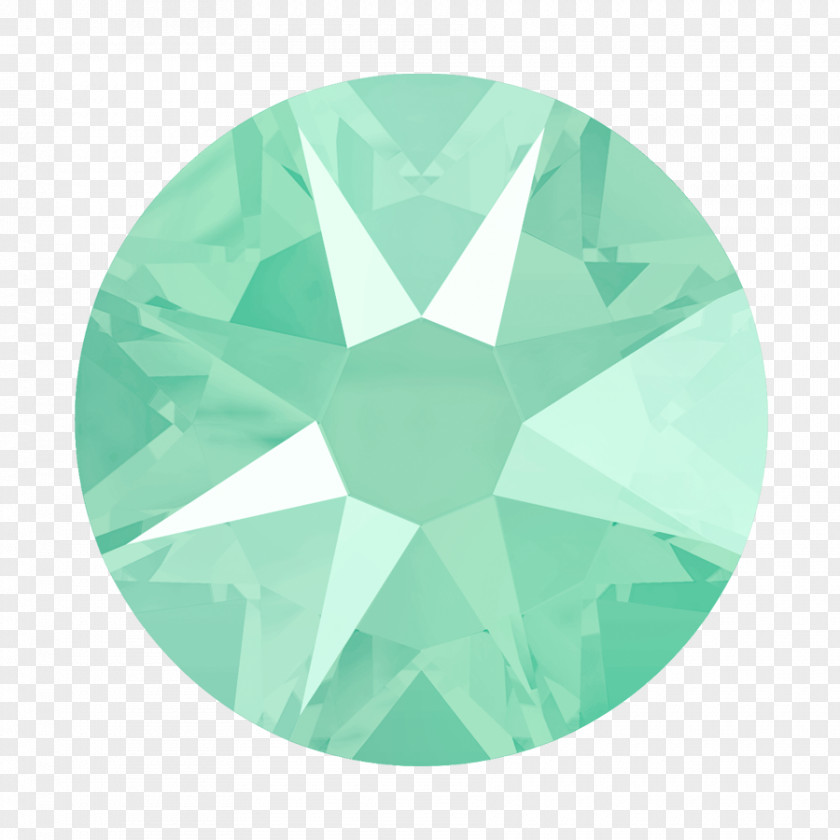Mint Green Watercolor Swarovski AG Imitation Gemstones & Rhinestones Crystal Hotfix PNG