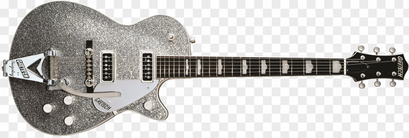 Silver Sparkle Electric Guitar Gretsch Wiring Pickup PNG