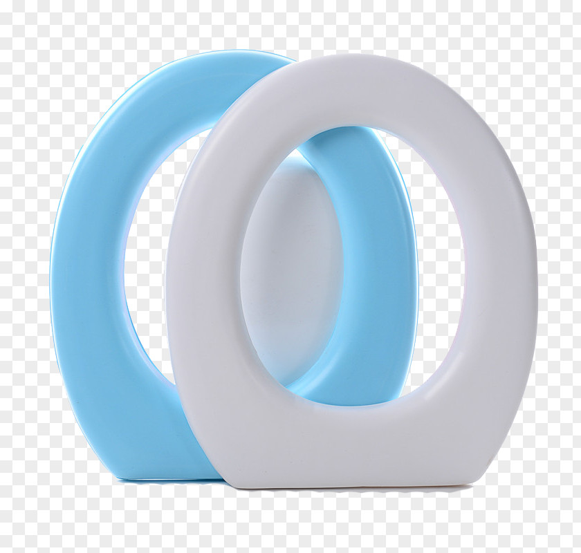 White Blue Toilet Pad Seat Bathroom Cushion PNG