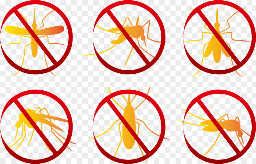 Yellow Mosquito Rat Pest Sticker PNG