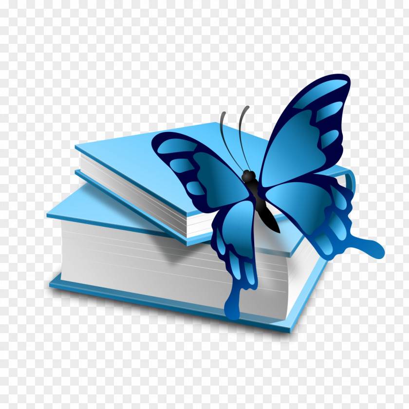 Blue Butterfly Books Software Icon PNG