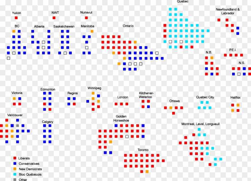 Canadian Federal Election, 2004 2015 Opinion Poll Electoral District PNG