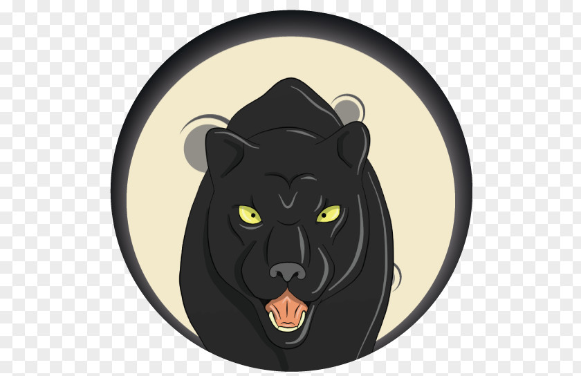 Cat Puma Cartoon Snout Black Panther PNG