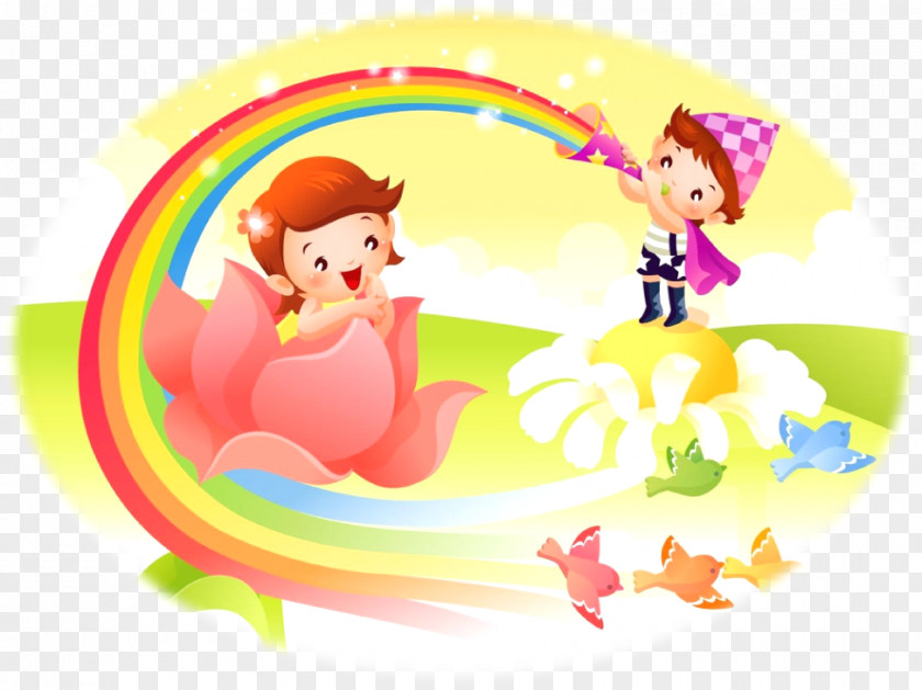 Child Cartoon Wallpaper PNG