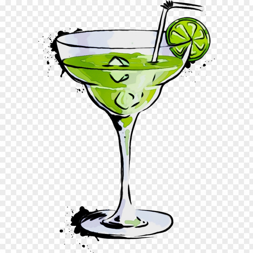 Lime Gimlet Watercolor Liquid PNG