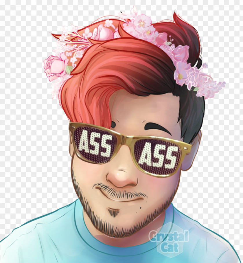 Wearing A Flower Beauty Jacksepticeye Drawing Image Fan Art Cuteness PNG