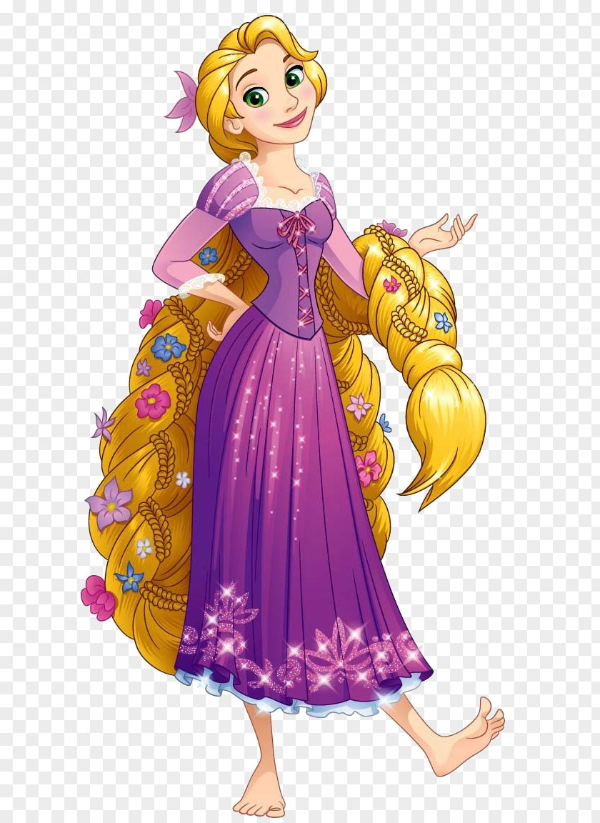 Tangled, Flower Haired Rapunzel Cinderella Gothel PNG