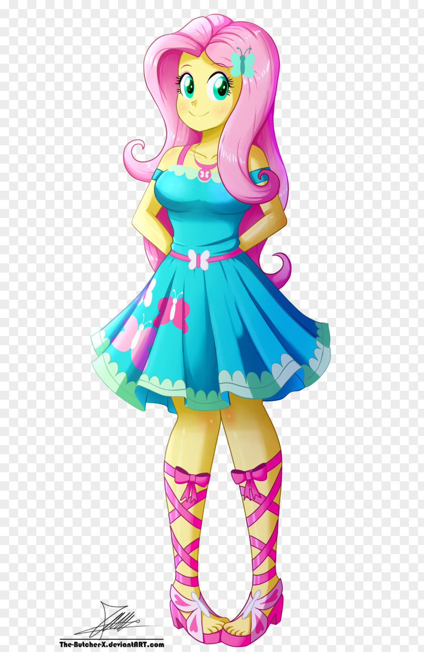 Cloer Page Equestria Girls Fluttershy Dress My Little Pony: DeviantArt PNG