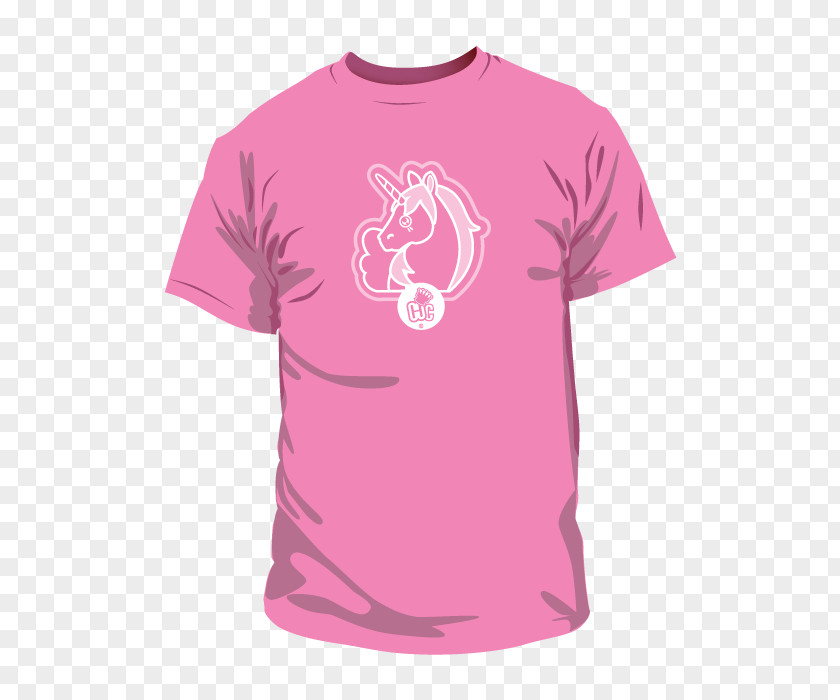 Happy Unicorn T-shirt Shoulder Embroidery Sleeve PNG