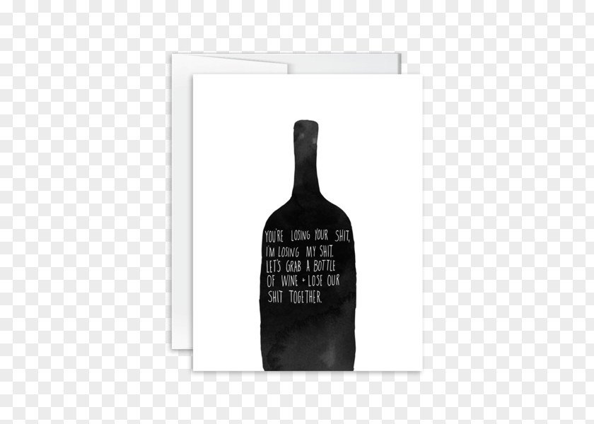 Menu Card Wine Glass Bottle Label PNG