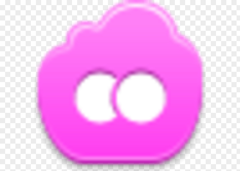 Pink Clouds Painted Symbol Clip Art PNG