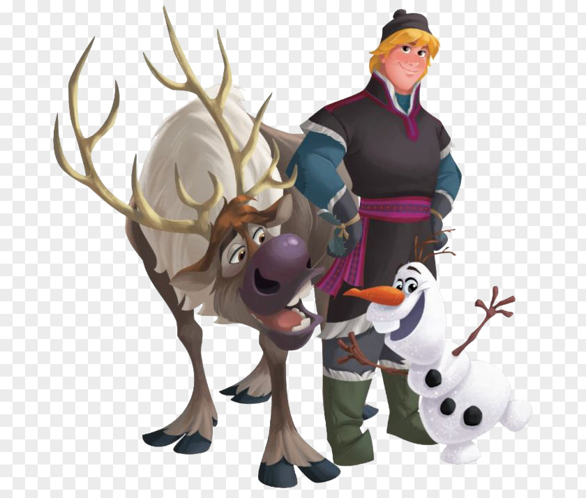 Anna Kristoff Olaf Elsa Sven PNG