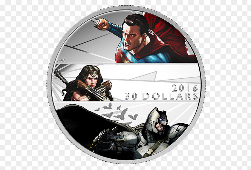Batman V Superman Silver Coin PNG