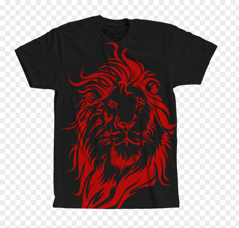 Lion Of Judah T-shirt Clothing Crew Neck Sleeve PNG