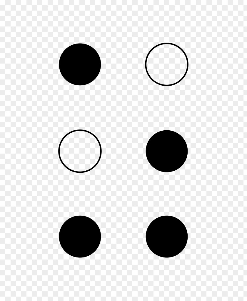 Lug Pattern French Braille Alphabet Letter Z PNG