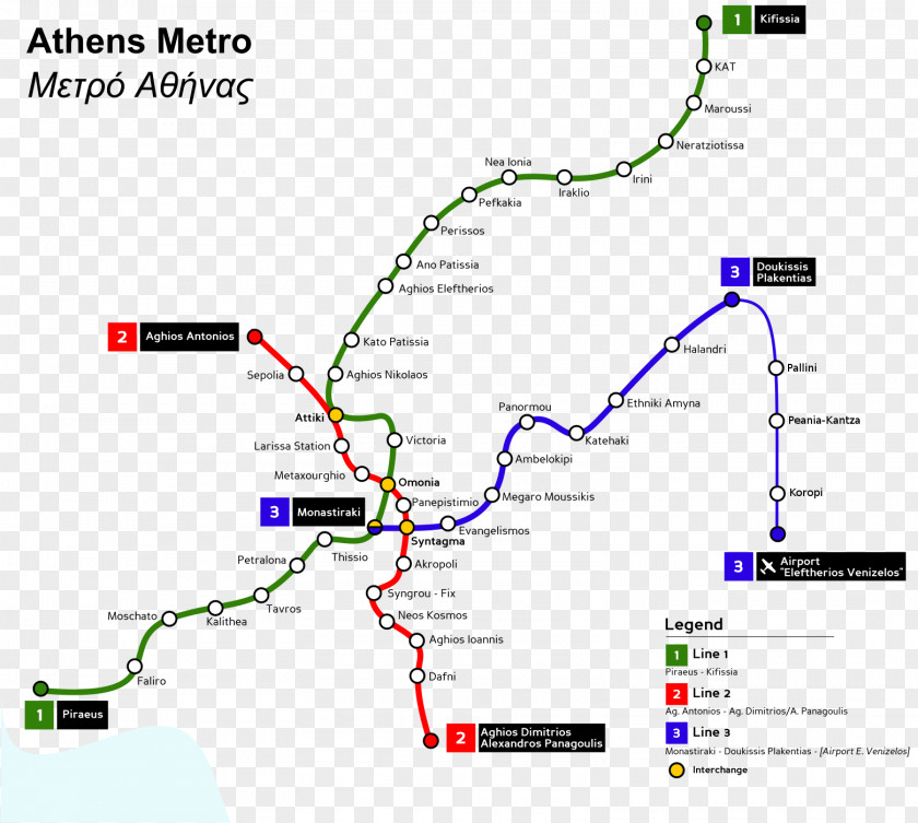 Map Rapid Transit Athens Metro Commuter Station Syntagma Square PNG