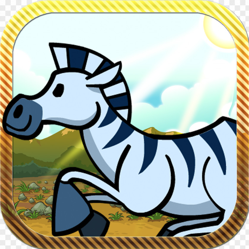 Zebra Horse Art PNG