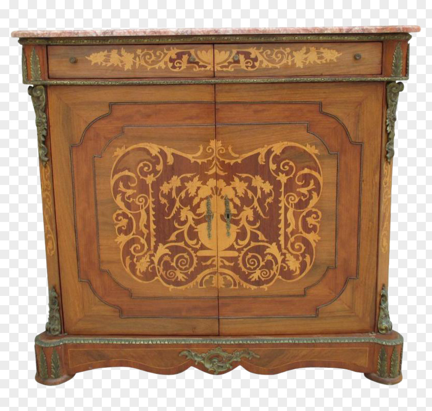 Antique System Console Server Buffets & Sideboards Marquetry PNG