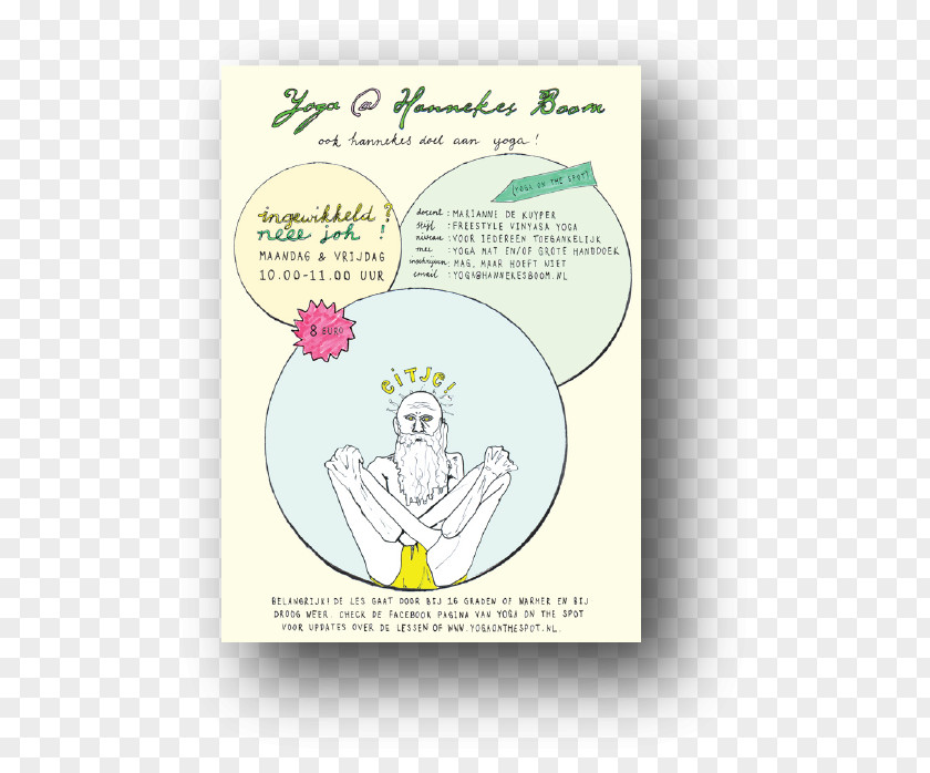 Flyer Mock Up Paper Hannekes Boom Cartoon Organism Font PNG