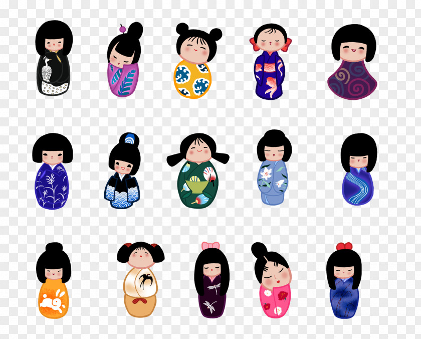 Japanese Kimono Doll Japan Computer File PNG