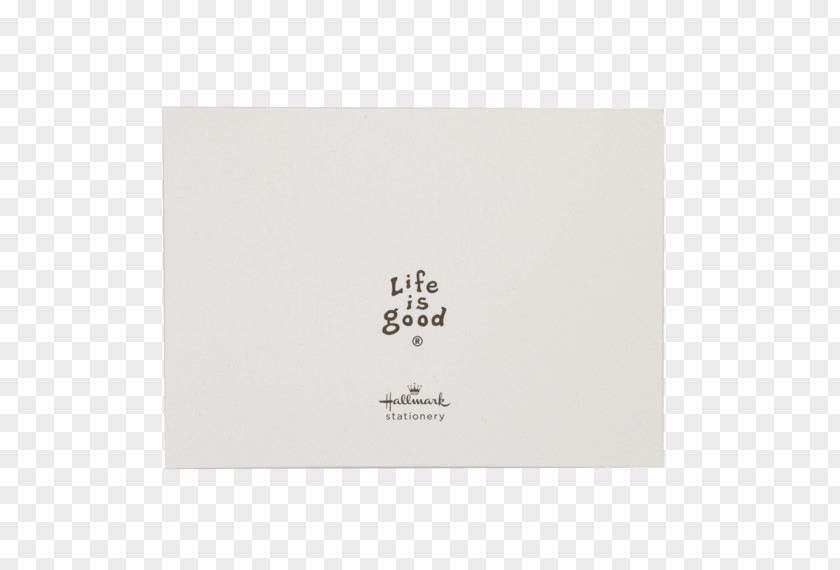 Note Card Life Is Good Company Rectangle Brand Font PNG
