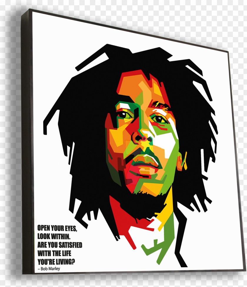 Rectangle Facial Hair Bob Marley PNG