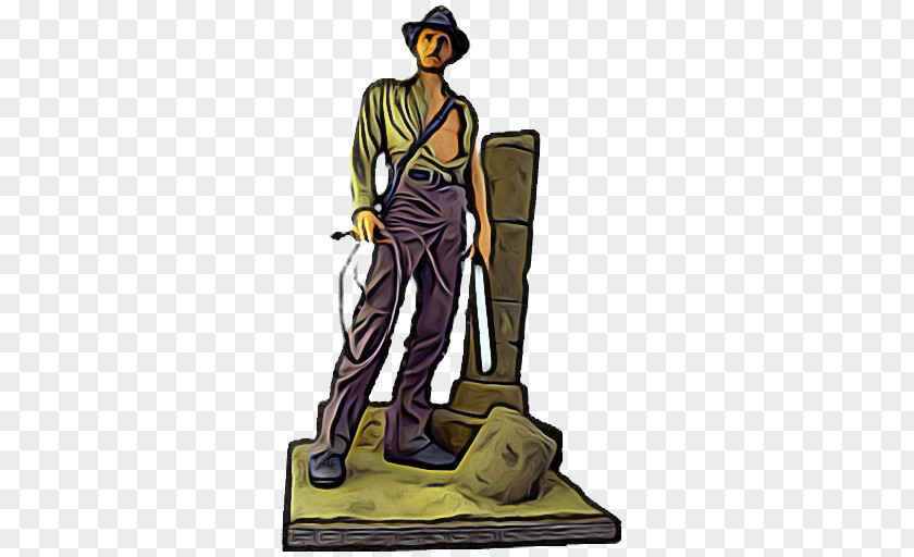 Statue Standing Cartoon Character Created By Figurine Profession PNG